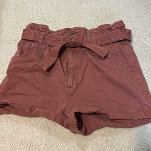 ABERCROMBIE & FITCH- Red Shorts, Cute Tie Waist